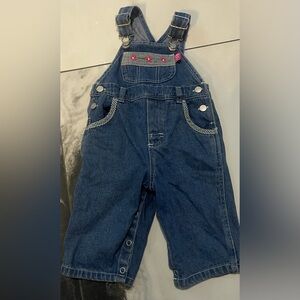 Canyon River Blues Denim Overalls with Checkered Detail vintage